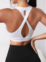 Reggiseni sportivi incrociato cut out indietro