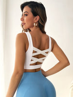 Reggiseni sportivi indietro incrociato corto