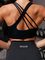 Reggiseno Sportivo Con Design Incrociato A Schiena Scoperta Con Funzione Di Bellezza Posteriore