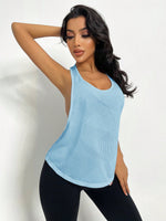 Canotta casual e sportiva da donna, colore solido estivo