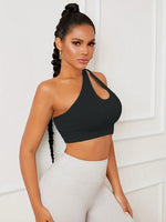 Reggiseni sportivi monospalla scavato corto