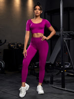 Suit sportiva da yoga senza cuciture ad alta elasticità