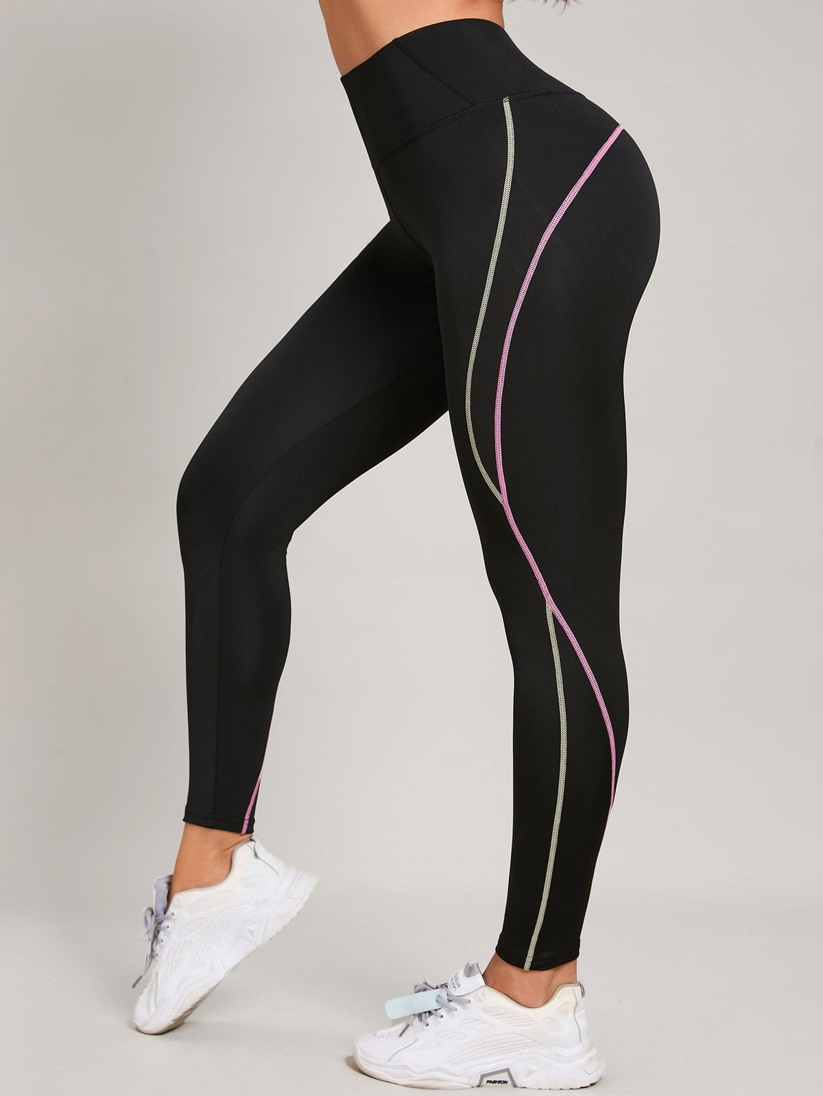 Leggings da yoga Bottino con cucitura a forma di M