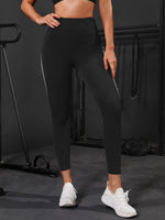 Leggings da palestra corti con pannello a colori a contrasto