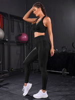 Set da yoga senza cuciture ad alta elasticità