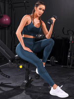 Set sportivo indietro incrociato scrunch butt