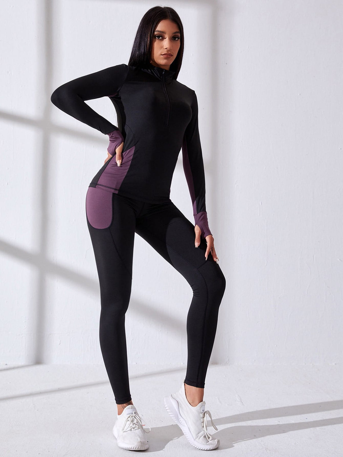 2 pezzi Set da palestra da yoga ad alta elasticità