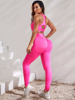 Set da yoga senza cuciture ad alta elasticità