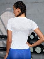 Maglietta sportiva monocolore manica raglan