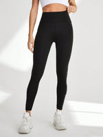 Leggings Sportivi A Vita Alta Con Fascia In Vita Larga Stampata Per Donne