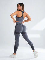 Reggiseni sportivi senza cuciture elasticità alta con Leggings