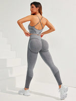 Set sportivo indietro incrociato scrunch butt