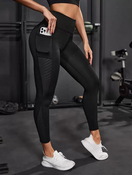 Leggings Crop Seamless con Tasche
