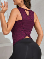 Canotta sportiva cut out indietro