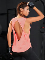 Canotta sportiva cut out indietro