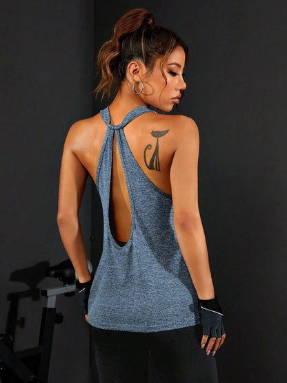Canotta Halter Open Back