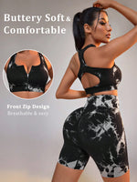 Set Di Abbigliamento Sportivo Yoga Da Donna In Tie-dye