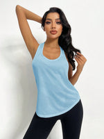 Canotta casual e sportiva da donna, colore solido estivo