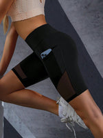 1 pezzo Pantaloncini yoga sportivi da donna con tasca, adatti per la corsa allaria aperta, il fitness e le scene di yoga