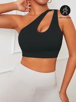 Reggiseni sportivi monospalla scavato corto