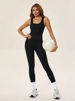 Tuta aderente sportiva senza cuciture, elastica e aderente da donna