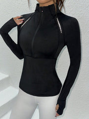 Giacca Sculpt Reflect con Collo Alto