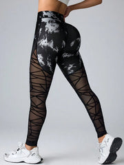 Leggings Tie-Dye Geo Mesh