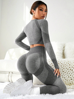 Set Colorblock Long Sleeve & Leggings Thumbhole