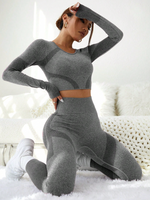 Set Colorblock Long Sleeve & Leggings Thumbhole