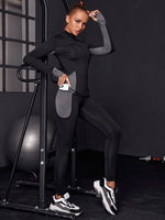 2 pezzi Set da palestra da yoga ad alta elasticità