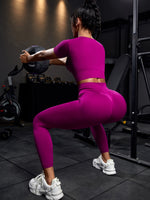 Suit sportiva da yoga senza cuciture ad alta elasticità