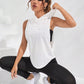 Canotta Hoodie Active con Ricamo
