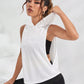 Canotta Hoodie Active con Ricamo
