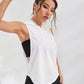 Canotta Hoodie Active con Ricamo
