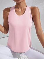 Canotta sportiva con grafica lettera von racer schiena