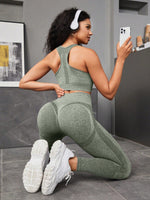 Reggiseni sportivi senza cuciture elasticità alta con Leggings