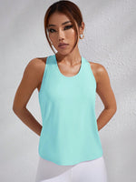 Canotta sportiva con grafica lettera von racer schiena