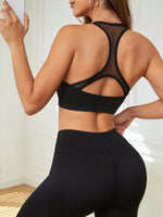 Reggiseno Sportivo In Rete Con Patchwork Per Donna