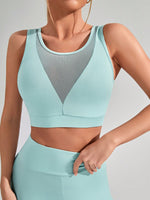 Set Sportivo Due Pezzi Da Allenamento Per Donna, Maglia Sottile Di Vestibilità Aderente Con Tessuto A Maglia A Goffratura E Leggings