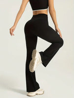 Leggings Sportivi Alla Moda A Vita Alta, Comodi E Aderenti, Con Fondo Largo A Campana