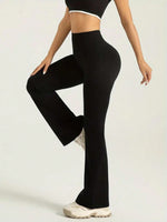 Leggings Sportivi Alla Moda A Vita Alta, Comodi E Aderenti, Con Fondo Largo A Campana